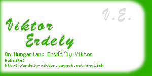 viktor erdely business card